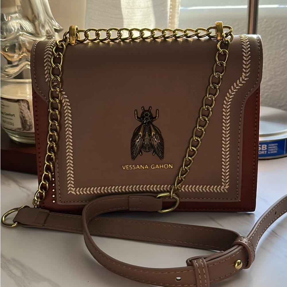 Brown Leather Crossbody Bag
